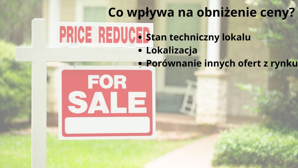 co wpływa na obniżenie ceny