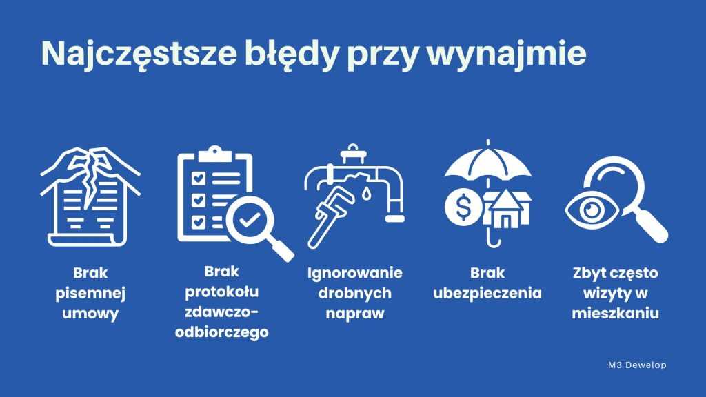 najczęstsze błedy przy wynajmie